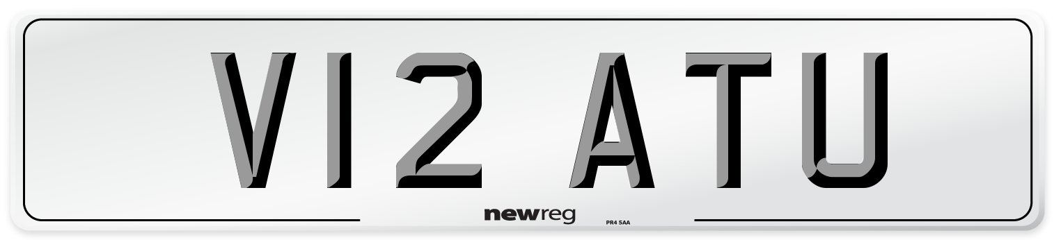 V12 ATU Number Plate from New Reg